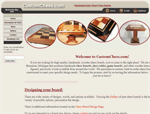 Tablet Screenshot of customchess.com